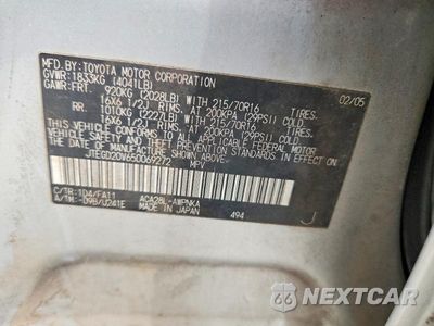 Zdjęcie 14 z 14 samochodu: 2005 TOYOTA RAV4 BASE VIN:JTEGD20V650069272 - miniatura