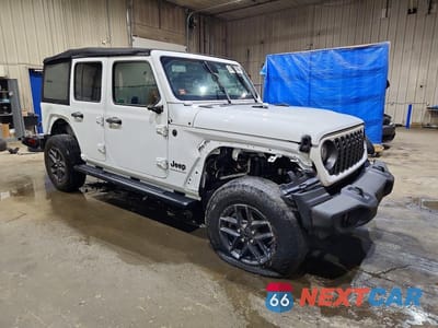 Czwarte zdjęcie samochodu z boku: 2024 JEEP WRANGLER SPORT VIN:1C4PJXDG2RW305425 - miniatura