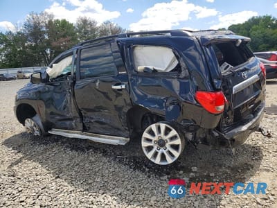 Drugie zdjęcie samochodu z przodu: 2017 TOYOTA SEQUOIA PLATINUM VIN:5TDDY5G11HS154120 - miniatura