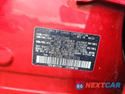 Zdjęcie 13 z 13 samochodu: 2024 SUBARU FORESTER TOURING VIN:JF2SKAMC2RH419710 - miniatura