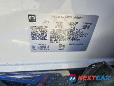 Zdjęcie 12 z 12 samochodu: 2025 BUICK ENVISTA SPORT TOURING VIN:KL47LBEP6SB227993 - miniatura