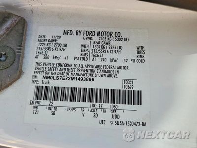 Zdjęcie 13 z 13 samochodu: 2021 FORD TRANSIT CONNECT XL VIN:NM0LS7E22M1493896 - miniatura