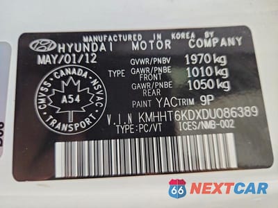 Zdjęcie 12 z 12 samochodu: 2013 HYUNDAI GENESIS COUPE 2.0T VIN:KMHHT6KDXDU086389 - miniatura