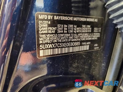 Zdjęcie 13 z 13 samochodu: 2014 BMW X3 XDRIVE35I VIN:5UXWX7C5XE0E80885 - miniatura