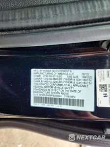 Zdjęcie 13 z 13 samochodu: 2023 HONDA ODESSEY VIN:5FNRL6H69PB006644 - miniatura