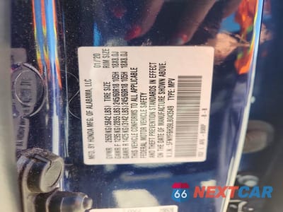 Zdjęcie 13 z 13 samochodu: 2020 HONDA PILOT EX VIN:5FNYF6H39LB043549 - miniatura
