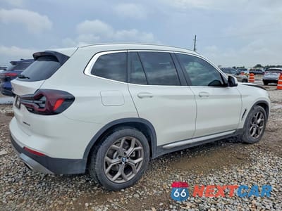 Trzecie zdjęcie samochodu z tyłu: 2022 BMW X3 SDRIVE30I VIN:5UX43DP05N9K35419 - miniatura