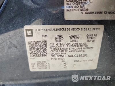 Zdjęcie 12 z 12 samochodu: 2020 CHEVROLET SILVERADO C1500 LT VIN:3GCPWCEK8LG159101 - miniatura