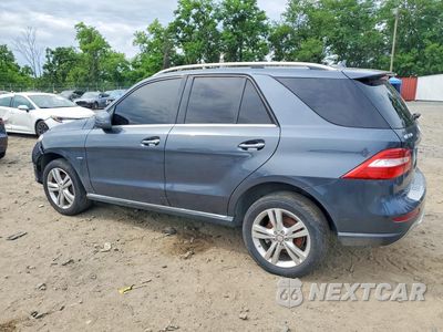 Drugie zdjęcie samochodu z przodu: 2012 MERCEDES-BENZ ML 350 BLUETEC VIN:4JGDA2EBXCA025650 - miniatura