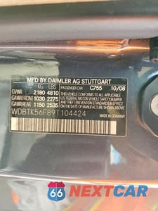Zdjęcie 12 z 12 samochodu: 2009 MERCEDES-BENZ CLK 350 VIN:WDBTK56F89T104424 - miniatura