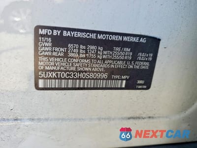 Zdjęcie 12 z 12 samochodu: 2017 BMW X5 XDR40E VIN:5UXKT0C33H0S80996 - miniatura