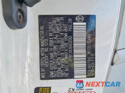 Zdjęcie 12 z 12 samochodu: 2006 TOYOTA CAMRY LE V6 VIN:4T1BF30KX6U626582 - miniatura