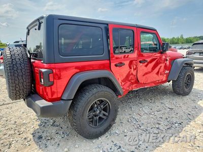 Trzecie zdjęcie samochodu z tyłu: 2018 JEEP WRANGLER UNLIMITED SPORT VIN:1C4HJXDG5JW108046 - miniatura
