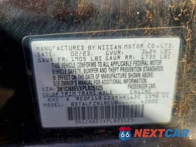 Zdjęcie 12 z 12 samochodu: 2023 NISSAN VERSA SV VIN:3N1CN8EVXPL825125 - miniatura