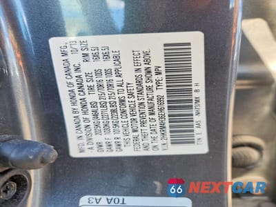 Zdjęcie 12 z 12 samochodu: 2014 HONDA CR-V LX VIN:2HKRM4H36EH616992 - miniatura