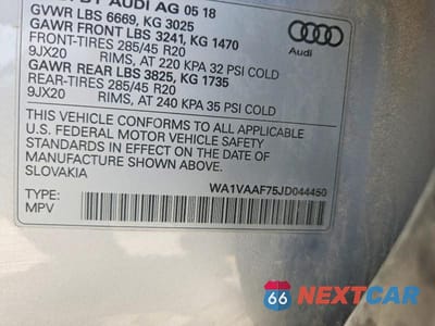 Zdjęcie 13 z 13 samochodu: 2018 AUDI Q7 PRESTIGE VIN:WA1VAAF75JD044450 - miniatura