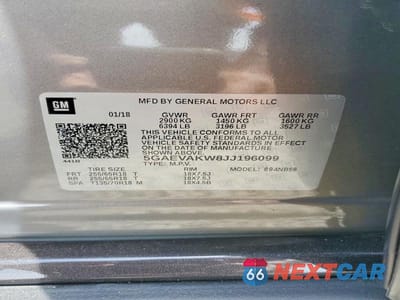 Zdjęcie 14 z 14 samochodu: 2018 BUICK ENCLAVE ESSENCE VIN:5GAEVAKW8JJ196099 - miniatura