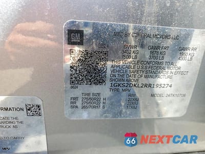 Zdjęcie 13 z 13 samochodu: 2024 GMC YUKON XL DENALI VIN:1GKS2JKL6RR136629 - miniatura