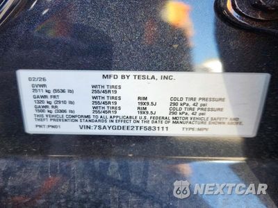 Zdjęcie 14 z 14 samochodu: 2026 TESLA MODEL Y VIN:7SAYGDEE2TF583111 - miniatura