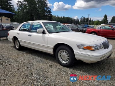 Czwarte zdjęcie samochodu z boku: 1997 MERCURY GRAND MARQUIS LS VIN:2MELM75W1VX741658 - miniatura