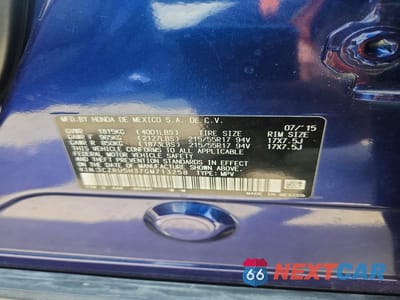 Zdjęcie 13 z 13 samochodu: 2016 HONDA HR-V LX VIN:3CZRU5H37GM713258 - miniatura