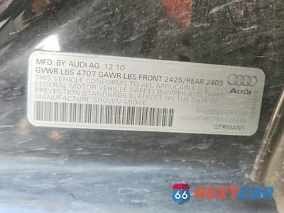 Zdjęcie 12 z 12 samochodu: 2011 AUDI A4 PREMIUM VIN:WAUAFAFL7BN036880 - miniatura
