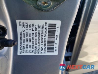 Zdjęcie 12 z 12 samochodu: 2019 HONDA CIVIC SPORT VIN:2HGFC2F8XKH526713 - miniatura