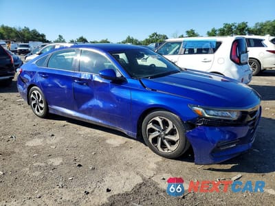 Czwarte zdjęcie samochodu z boku: 2018 HONDA ACCORD SPORT VIN:1HGCV1F33JA185213 - miniatura
