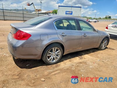 Trzecie zdjęcie samochodu z tyłu: 2012 INFINITI G25 SEDAN X VIN:JN1DV6ARXCM860684 - miniatura