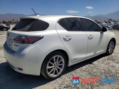 Trzecie zdjęcie samochodu z tyłu: 2013 LEXUS CT 200 VIN:JTHKD5BH4D2129347 - miniatura