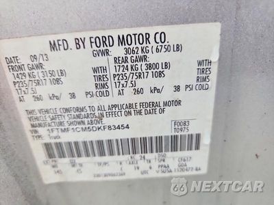 Zdjęcie 12 z 12 samochodu: 2013 FORD F150 VIN:1FTMF1CM5DKF83454 - miniatura