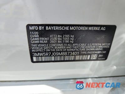 Zdjęcie 13 z 13 samochodu: 2021 BMW 330XI VIN:3MW5R7J09M8B73401 - miniatura