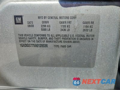 Zdjęcie 12 z 12 samochodu: 2009 CADILLAC CTS VIN:1G6DG577590128036 - miniatura