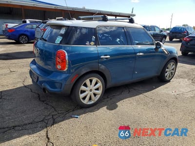 Trzecie zdjęcie samochodu z tyłu: 2012 MINI COOPER S COUNTRYMAN VIN:WMWZC3C52CWM27010 - miniatura