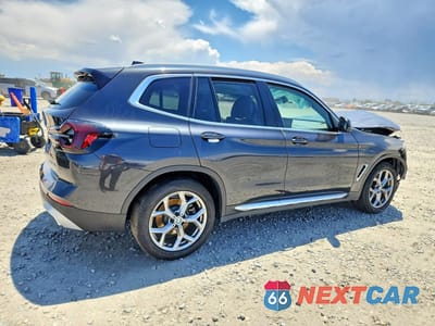 Trzecie zdjęcie samochodu z tyłu: 2022 BMW X3 SDRIVE30I VIN:5UX43DP03N9N15341 - miniatura