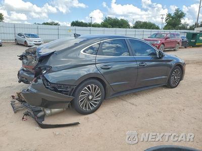 Trzecie zdjęcie samochodu z tyłu: 2022 HYUNDAI SONATA HYBRID SEL VIN:KMHL34JJ0NA047836 - miniatura