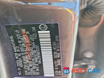 Zdjęcie 13 z 13 samochodu: 2022 LEXUS ES 350 F SPORT VIN:58AJZ1B15NU133301 - miniatura