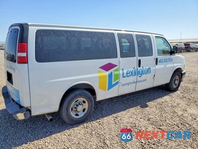 Trzecie zdjęcie samochodu z tyłu: 2019 CHEVROLET EXPRESS G3500 LT VIN:1GAZGPFG4K1238293 - miniatura