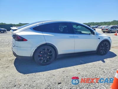 Trzecie zdjęcie samochodu z tyłu: 2018 TESLA MODEL X VIN:5YJXCAE49JF140980 - miniatura