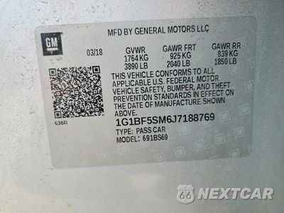 Zdjęcie 12 z 12 samochodu: 2018 CHEVROLET CRUZE PREMIER VIN:1G1BF5SM6J7188769 - miniatura