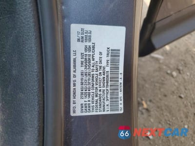 Zdjęcie 13 z 13 samochodu: 2017 HONDA RIDGELINE RTL VIN:5FPYK3F78HB038678 - miniatura