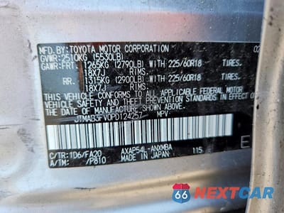 Zdjęcie 14 z 14 samochodu: 2023 TOYOTA RAV4 PRIME SE VIN:JTMAB3FV0PD124257 - miniatura