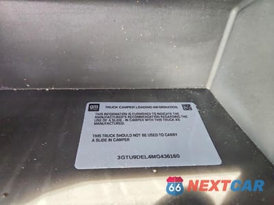 Zdjęcie 12 z 12 samochodu: 2021 GMC SIERRA K1500 SLT VIN:3GTU9DEL4MG436160 - miniatura