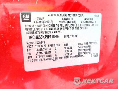 Zdjęcie 12 z 12 samochodu: 2009 CHEVROLET SILVERADO K2500 HEAVY DUTY LT VIN:1GCHK53K49F116299 - miniatura