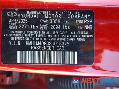 Zdjęcie 12 z 12 samochodu: 2025 HYUNDAI ELANTRA SEL SPORT VIN:KMHLM4DG0SU018375 - miniatura