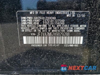 Zdjęcie 12 z 12 samochodu: 2017 SUBARU WRX STI VIN:JF1VA2M62H9829288 - miniatura