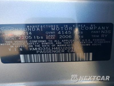 Zdjęcie 13 z 13 samochodu: 2014 HYUNDAI ELANTRA GT BASE VIN:KMHD35LH4EU201242 - miniatura
