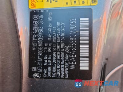 Zdjęcie 12 z 12 samochodu: 2008 BMW 650 I VIN:WBAEA53558CV90162 - miniatura
