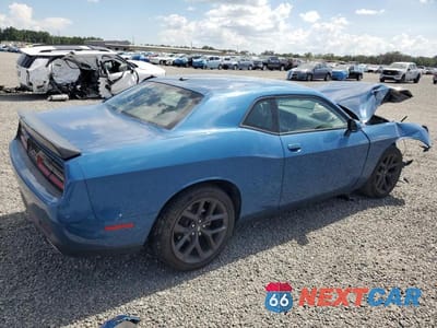 Trzecie zdjęcie samochodu z tyłu: 2022 DODGE CHALLENGER SXT VIN:2C3CDZAG7NH257360 - miniatura