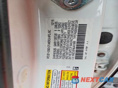 Zdjęcie 12 z 12 samochodu: 2018 HONDA ACCORD HYBRID EX VIN:1HGCV3F48JA015689 - miniatura